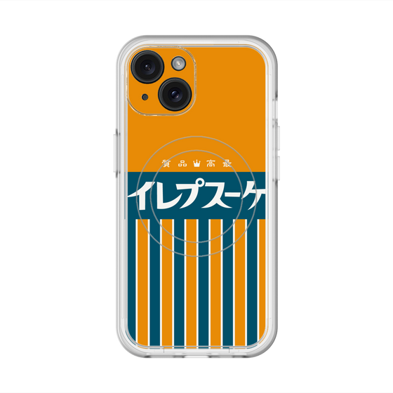 スリムプロテクションプレミアムケース with MagSafe［ CASEPLAY Retro - Orange ］