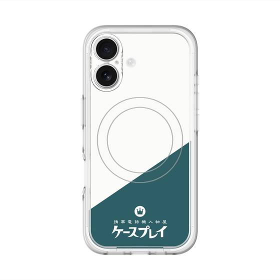 スリムプロテクションプレミアムケース with MagSafe［ CASEPLAY Retro - Green ］