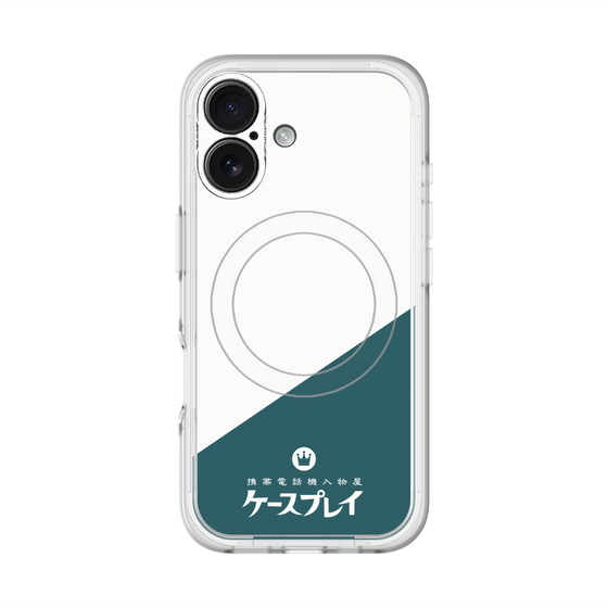 スリムプロテクションプレミアムケース with MagSafe［ CASEPLAY Retro - Green ］