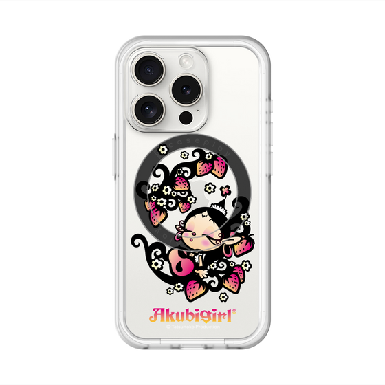 スリムプロテクションプレミアムケース with MagSafe［ アクビガール - ストロベリー ］