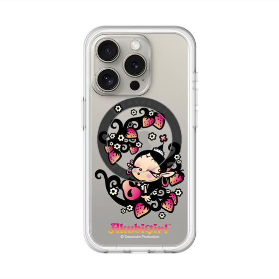 スリムプロテクションプレミアムケース with MagSafe［ アクビガール - ストロベリー ］