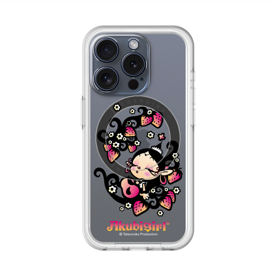 スリムプロテクションプレミアムケース with MagSafe［ アクビガール - ストロベリー ］