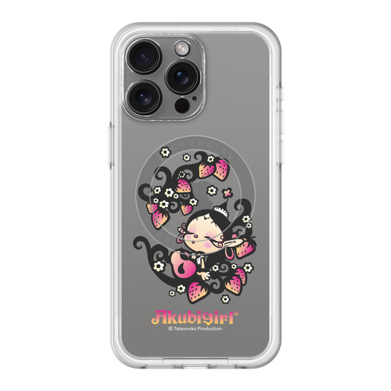 スリムプロテクションプレミアムケース with MagSafe［ アクビガール - ストロベリー ］