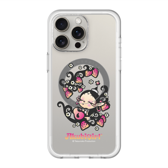 スリムプロテクションプレミアムケース with MagSafe［ アクビガール - ストロベリー ］
