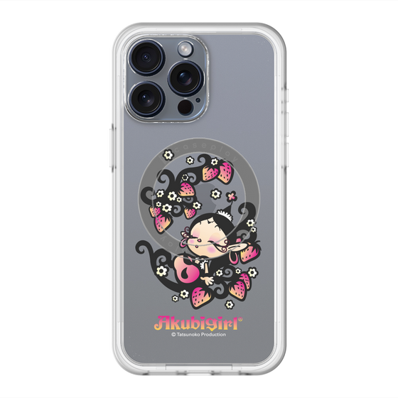スリムプロテクションプレミアムケース with MagSafe［ アクビガール - ストロベリー ］