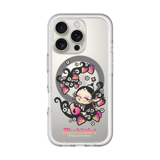 スリムプロテクションプレミアムケース with MagSafe［ アクビガール - ストロベリー ］