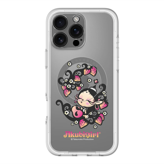 スリムプロテクションプレミアムケース with MagSafe［ アクビガール - ストロベリー ］