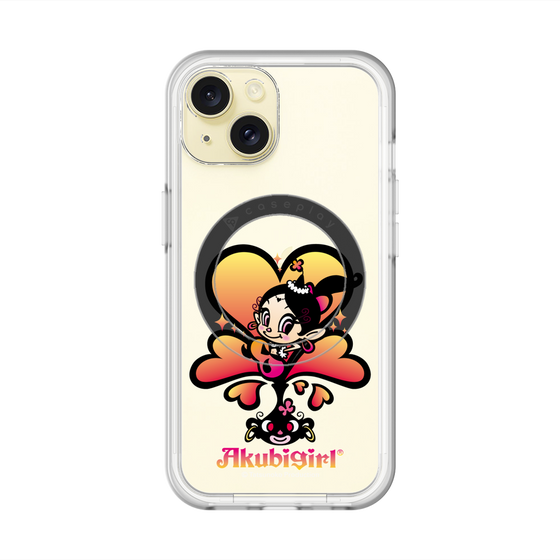 スリムプロテクションプレミアムケース with MagSafe［ アクビガール - ハート ］
