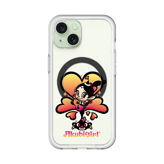 スリムプロテクションプレミアムケース with MagSafe［ アクビガール - ハート ］