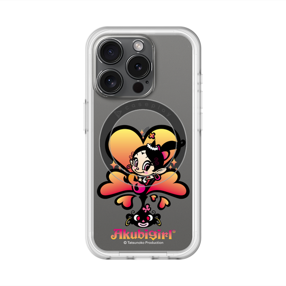 スリムプロテクションプレミアムケース with MagSafe［ アクビガール - ハート ］