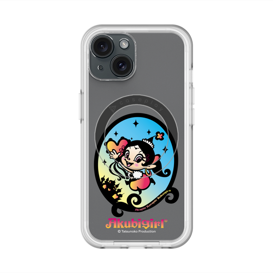 スリムプロテクションプレミアムケース with MagSafe［ アクビガール - オーバル ］