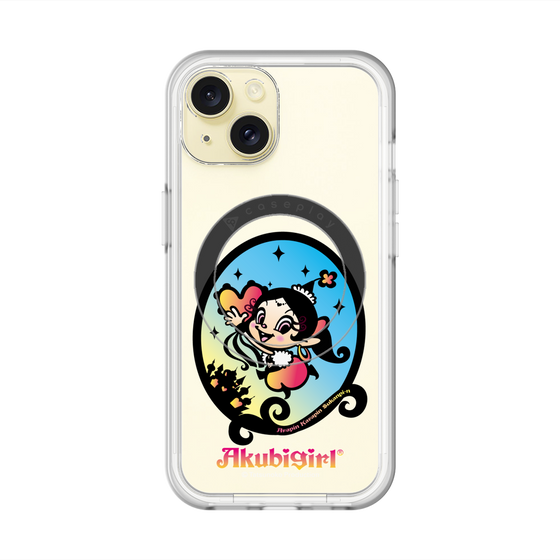 スリムプロテクションプレミアムケース with MagSafe［ アクビガール - オーバル ］