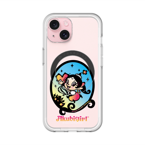 スリムプロテクションプレミアムケース with MagSafe［ アクビガール - オーバル ］