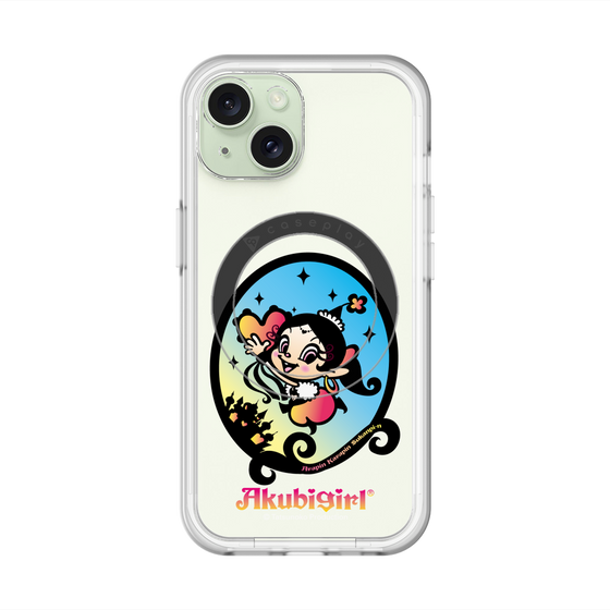 スリムプロテクションプレミアムケース with MagSafe［ アクビガール - オーバル ］