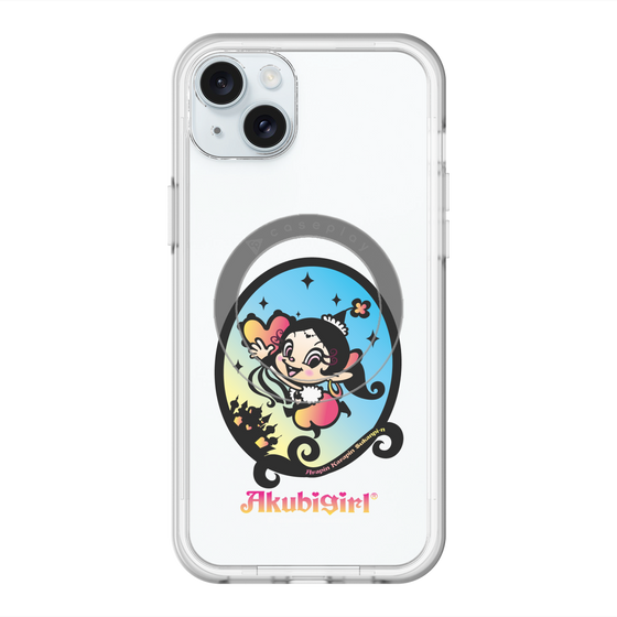 スリムプロテクションプレミアムケース with MagSafe［ アクビガール - オーバル ］