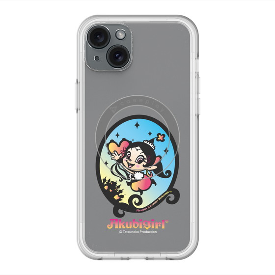 スリムプロテクションプレミアムケース with MagSafe［ アクビガール - オーバル ］