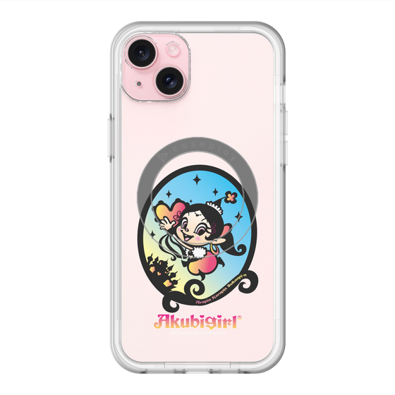 スリムプロテクションプレミアムケース with MagSafe［ アクビガール - オーバル ］
