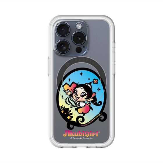 スリムプロテクションプレミアムケース with MagSafe［ アクビガール - オーバル ］