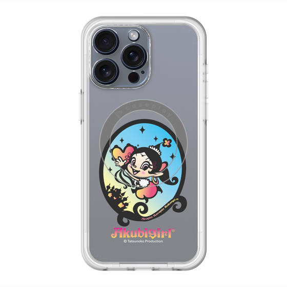 スリムプロテクションプレミアムケース with MagSafe［ アクビガール - オーバル ］