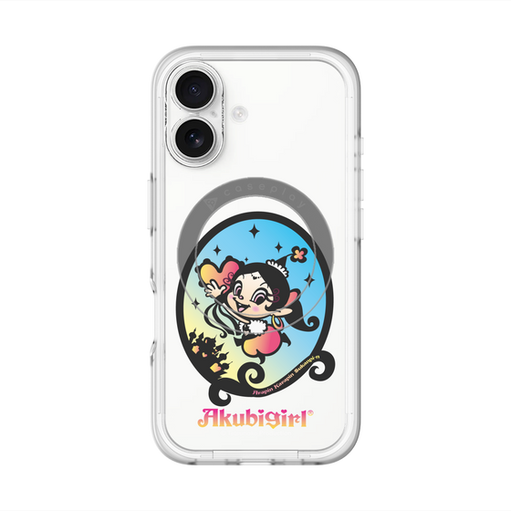 スリムプロテクションプレミアムケース with MagSafe［ アクビガール - オーバル ］