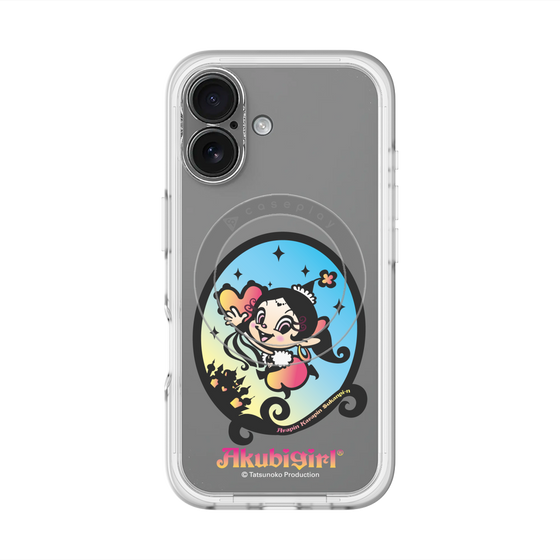 スリムプロテクションプレミアムケース with MagSafe［ アクビガール - オーバル ］