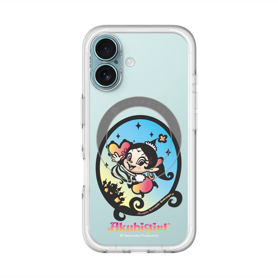 スリムプロテクションプレミアムケース with MagSafe［ アクビガール - オーバル ］