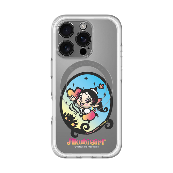 スリムプロテクションプレミアムケース with MagSafe［ アクビガール - オーバル ］