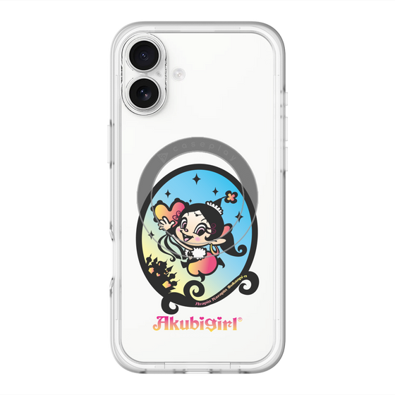 スリムプロテクションプレミアムケース with MagSafe［ アクビガール - オーバル ］