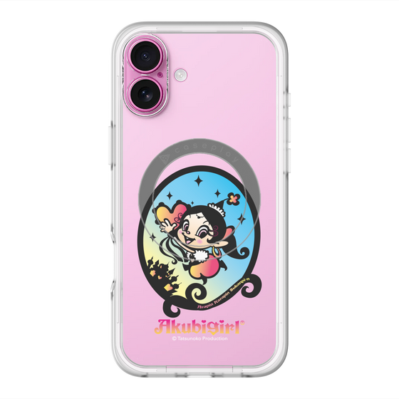スリムプロテクションプレミアムケース with MagSafe［ アクビガール - オーバル ］