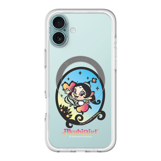 スリムプロテクションプレミアムケース with MagSafe［ アクビガール - オーバル ］