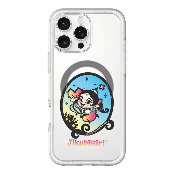 スリムプロテクションプレミアムケース with MagSafe［ アクビガール - オーバル ］