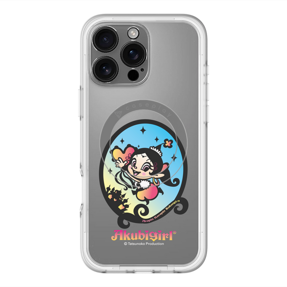スリムプロテクションプレミアムケース with MagSafe［ アクビガール - オーバル ］