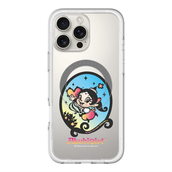 スリムプロテクションプレミアムケース with MagSafe［ アクビガール - オーバル ］