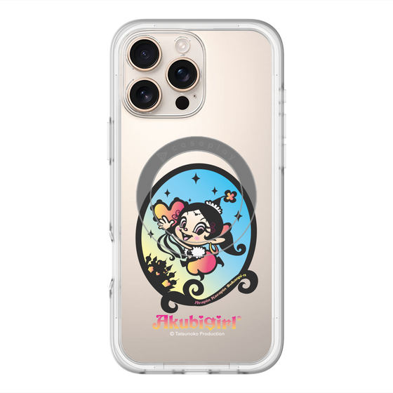 スリムプロテクションプレミアムケース with MagSafe［ アクビガール - オーバル ］