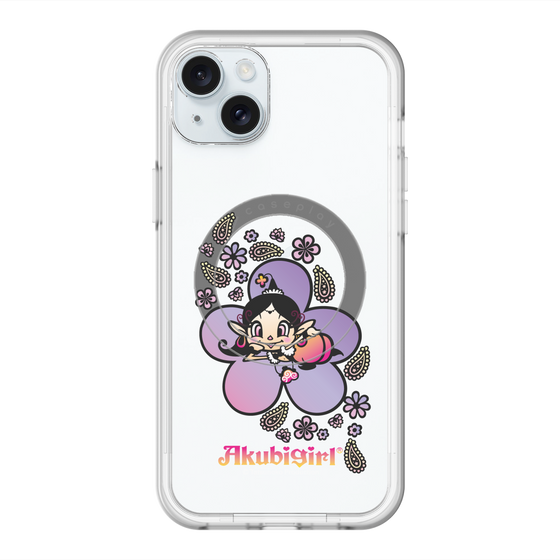 スリムプロテクションプレミアムケース with MagSafe［ アクビガール - フラワー ］