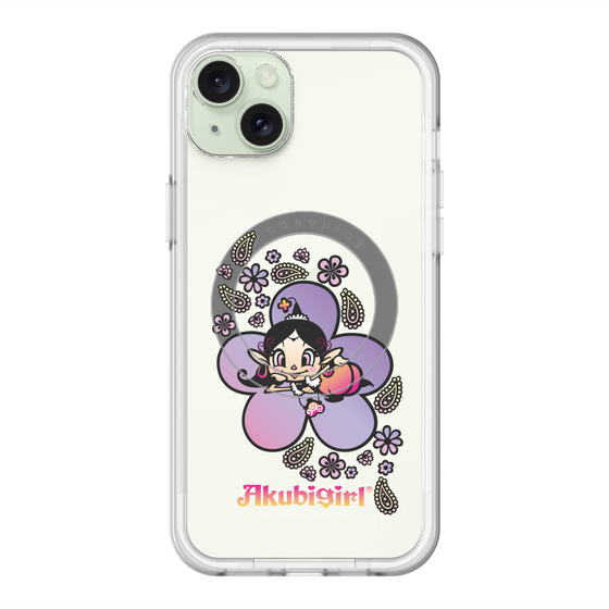 スリムプロテクションプレミアムケース with MagSafe［ アクビガール - フラワー ］