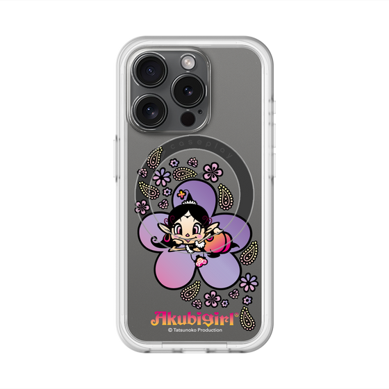 スリムプロテクションプレミアムケース with MagSafe［ アクビガール - フラワー ］