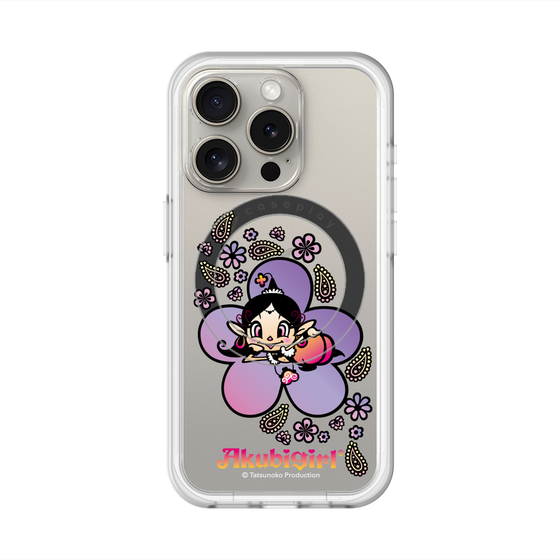 スリムプロテクションプレミアムケース with MagSafe［ アクビガール - フラワー ］