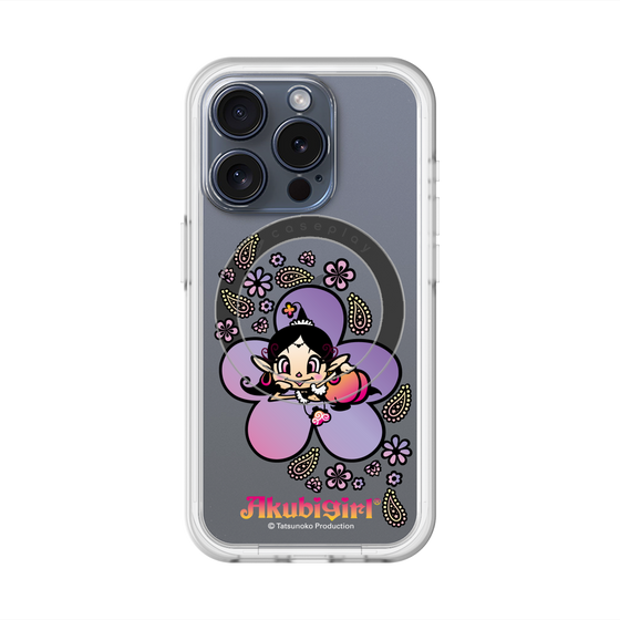 スリムプロテクションプレミアムケース with MagSafe［ アクビガール - フラワー ］
