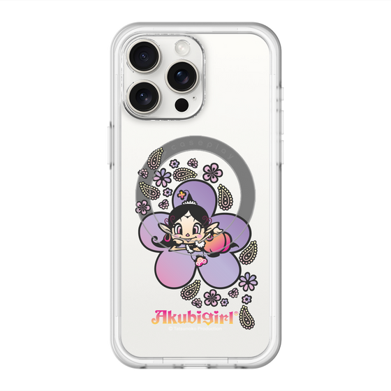 スリムプロテクションプレミアムケース with MagSafe［ アクビガール - フラワー ］
