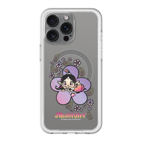 スリムプロテクションプレミアムケース with MagSafe［ アクビガール - フラワー ］