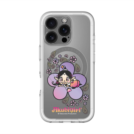 スリムプロテクションプレミアムケース with MagSafe［ アクビガール - フラワー ］