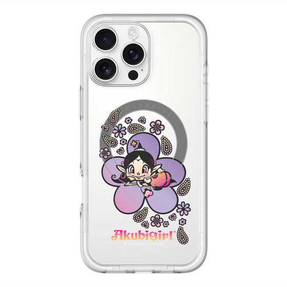 スリムプロテクションプレミアムケース with MagSafe［ アクビガール - フラワー ］