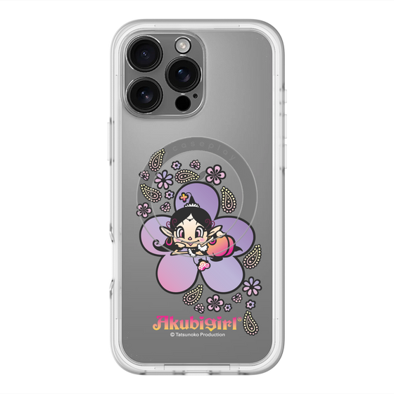 スリムプロテクションプレミアムケース with MagSafe［ アクビガール - フラワー ］