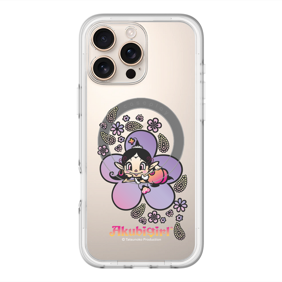 スリムプロテクションプレミアムケース with MagSafe［ アクビガール - フラワー ］
