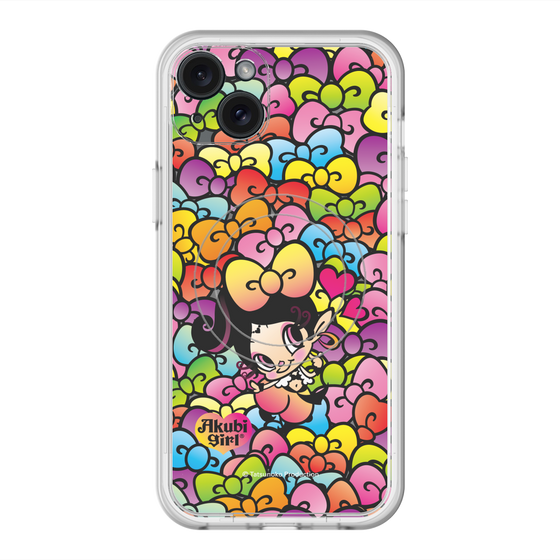 スリムプロテクションプレミアムケース with MagSafe［ アクビガール - リボン ］