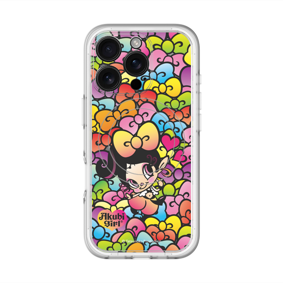 スリムプロテクションプレミアムケース with MagSafe［ アクビガール - リボン ］