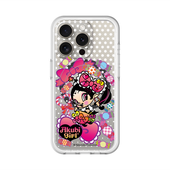 スリムプロテクションプレミアムケース with MagSafe［ アクビガール - キャンディーリボン ］