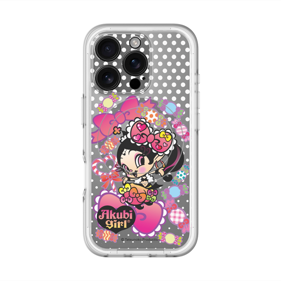 スリムプロテクションプレミアムケース with MagSafe［ アクビガール - キャンディーリボン ］