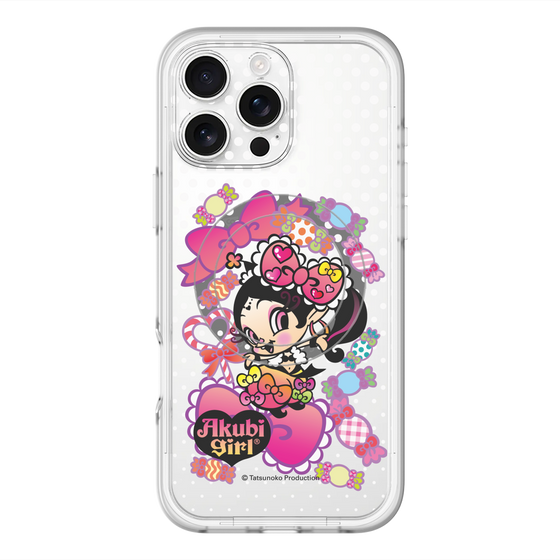 スリムプロテクションプレミアムケース with MagSafe［ アクビガール - キャンディーリボン ］